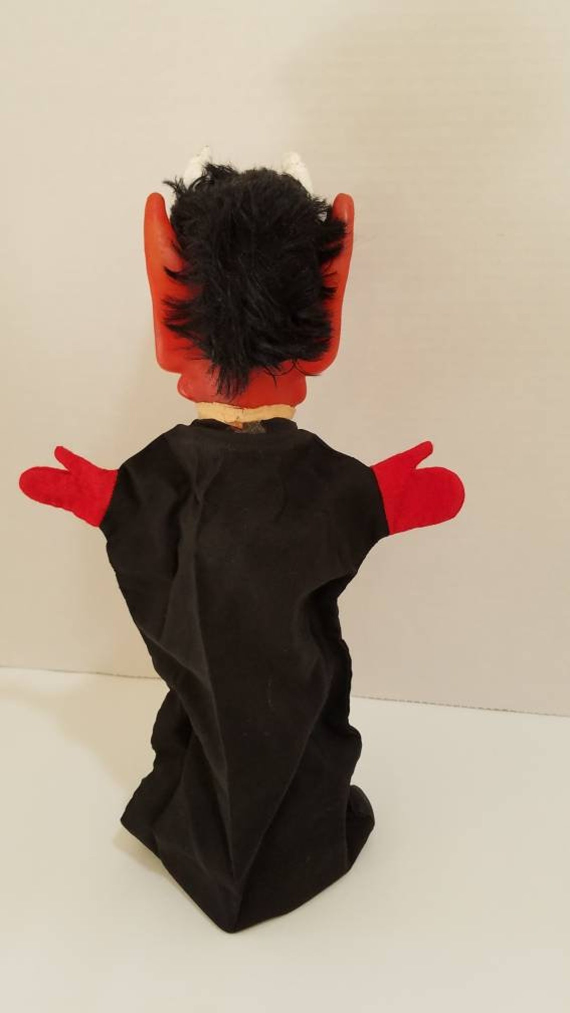 vintage devil hand puppet
