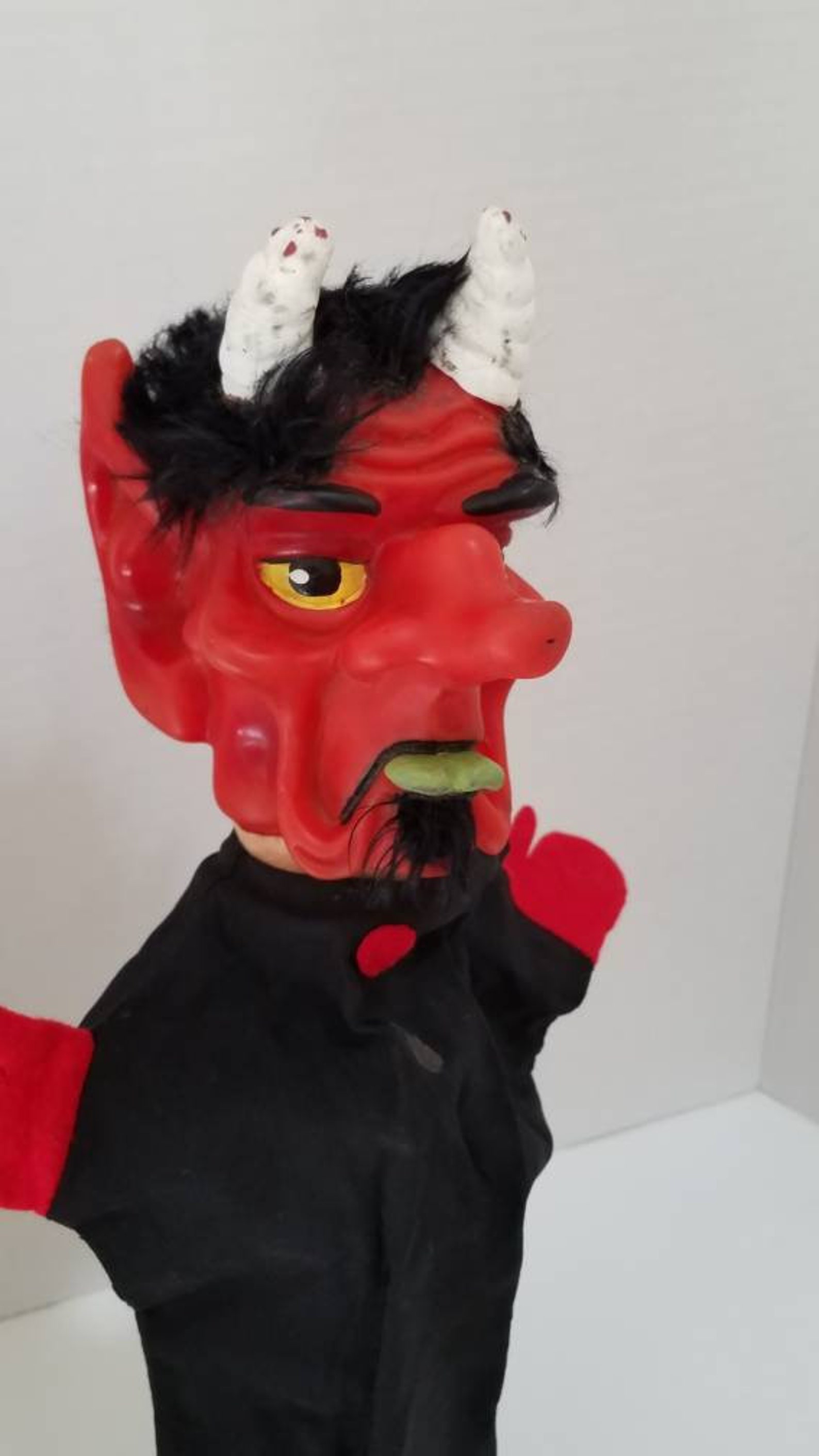 vintage devil hand puppet