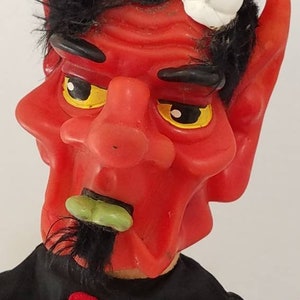 vintage devil hand puppet