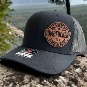 Dumbfuckery Funny Trucker Hat for Men, Sarcastic Hat for Brother in Law