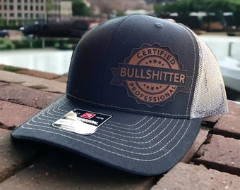 Certified Professional Bullshitter Hat Richardson 112 Funny Hats for