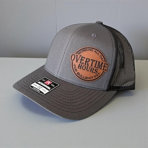 Oliver Anthony Lyrics Hat | Leather Patch Trucker Hat