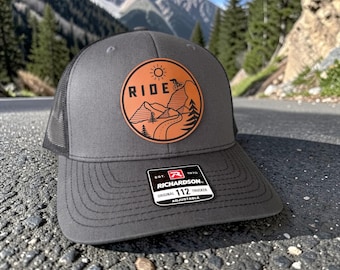 Cycling Gifts For Men, Bicycle Patch Trucker Hat, Richardson 112 Snapback