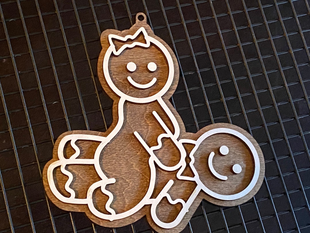 Cowgirl Gingerbread Naughty Christmas Ornament Adult White - Etsy