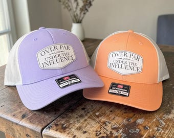 Over Par And Under The Influence Girl Golf Hat: Funny Golf Party Favor