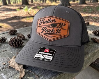 Disc Golf Hat for Men, Trailer Park It Trucker Hat, Richardson 112 Snapback