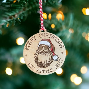 Funny Santa Christmas Ornament | Funny Ornaments 2024