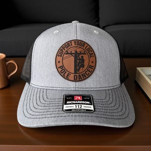 Richardson 112 Lineman Trucker Hat, Journeyman Lineman Gifts For Him, Funny Birthday Gift for Blue Collar Man image 12