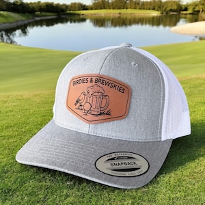 Birdies and Brewskies Golf Hat, Birthday Gift for Golfer, Trucker Hat for Him, Funny Golf Snapback