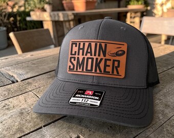 Disc Golf Hat for Men, Chain Smoker Trucker Hat, Richardson 112 Snapback