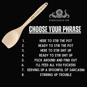 Snarky Housewarming Gift | Funny Hostess Gift | Funny Kitchen Pun Gift | Funny Kitchen Spoon | Kitchen Gift | Unique Kitchen Gift