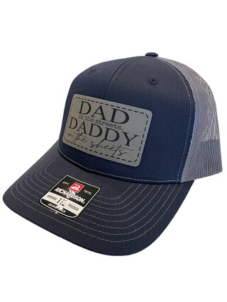 Cappello Da Camionista Con Scritta Divertente Per Papà - 'Dad In The Street, Daddy In The Sheets' - Grigio - Taglia Unica Regolabile
