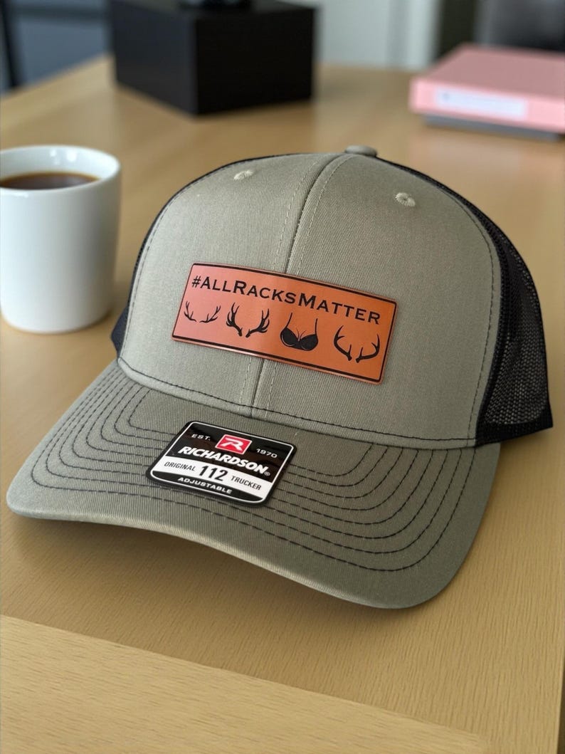 All Racks Matter Hat, Hunting Trucker Hat, Gift for Hunter Husband, Valentine's Day Gift For Boyfriend immagine 14