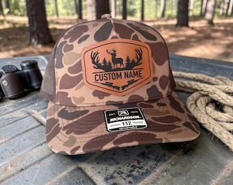 Custom Hunting Hat, Richardson 112 Deer Hunter Gift