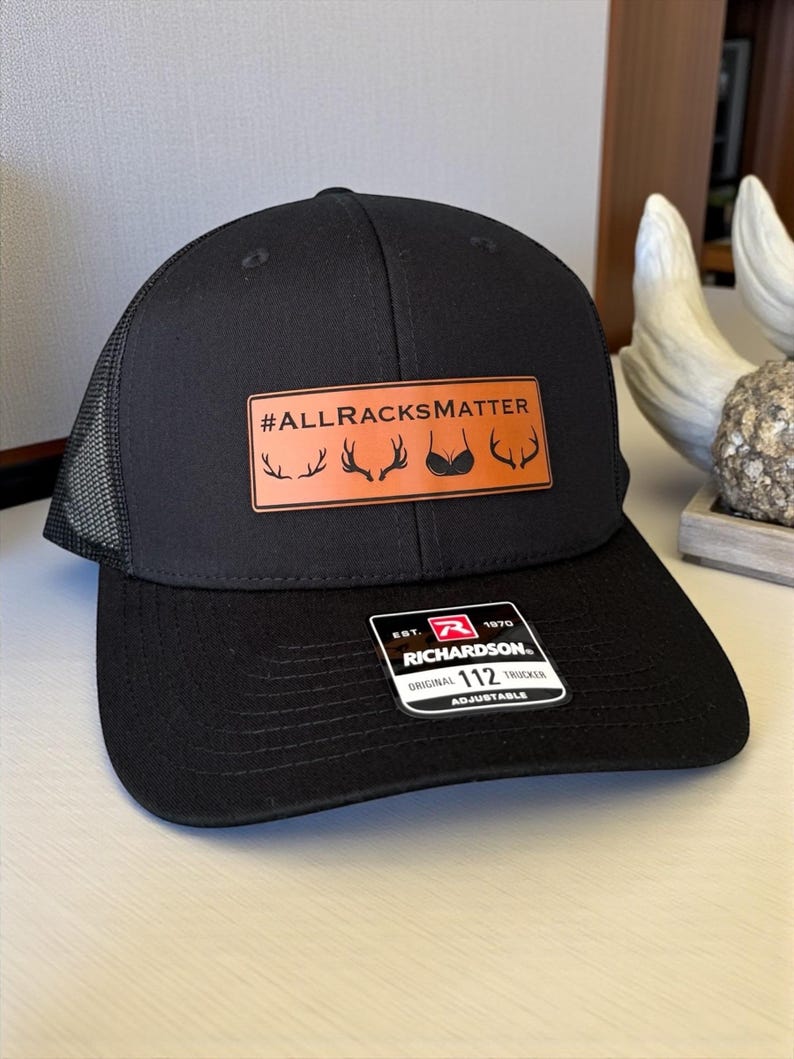 All Racks Matter Hat, Hunting Trucker Hat, Gift for Hunter Husband, Valentine's Day Gift For Boyfriend immagine 12