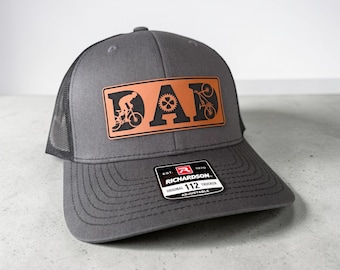 Mountain Bike Dad Trucker Hat, Cycling Dad Gift, Richardson 112