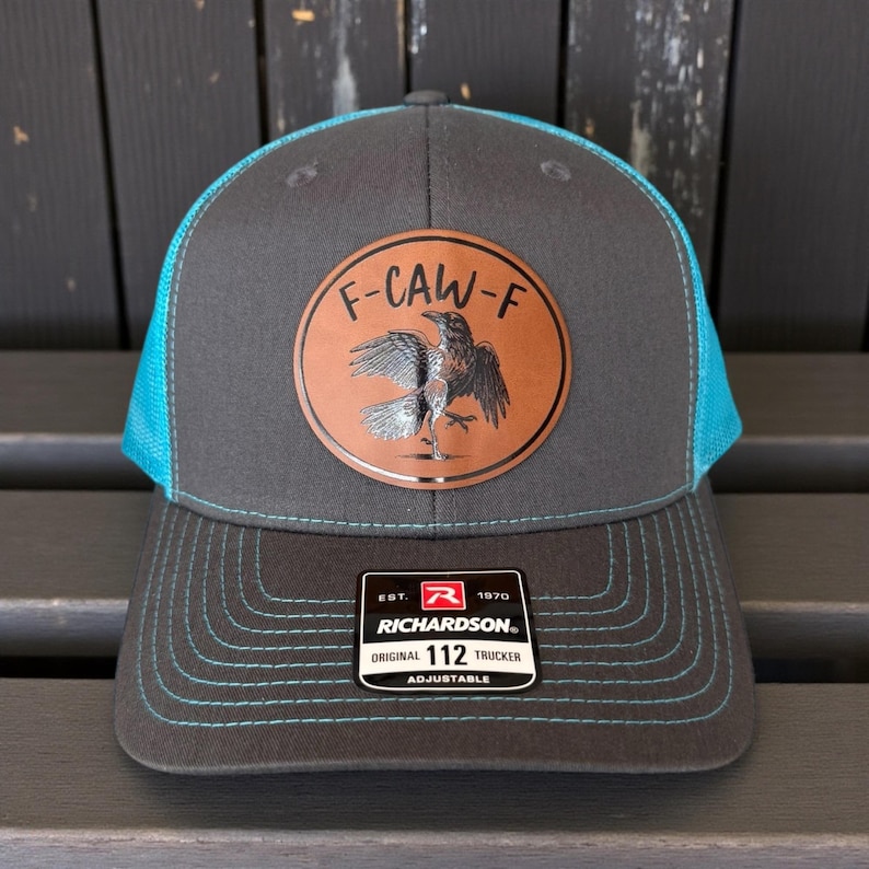 F CAW F Crow Trucker Hat, Sarcastic Bird Patch, Funny Baseball Cap image 20