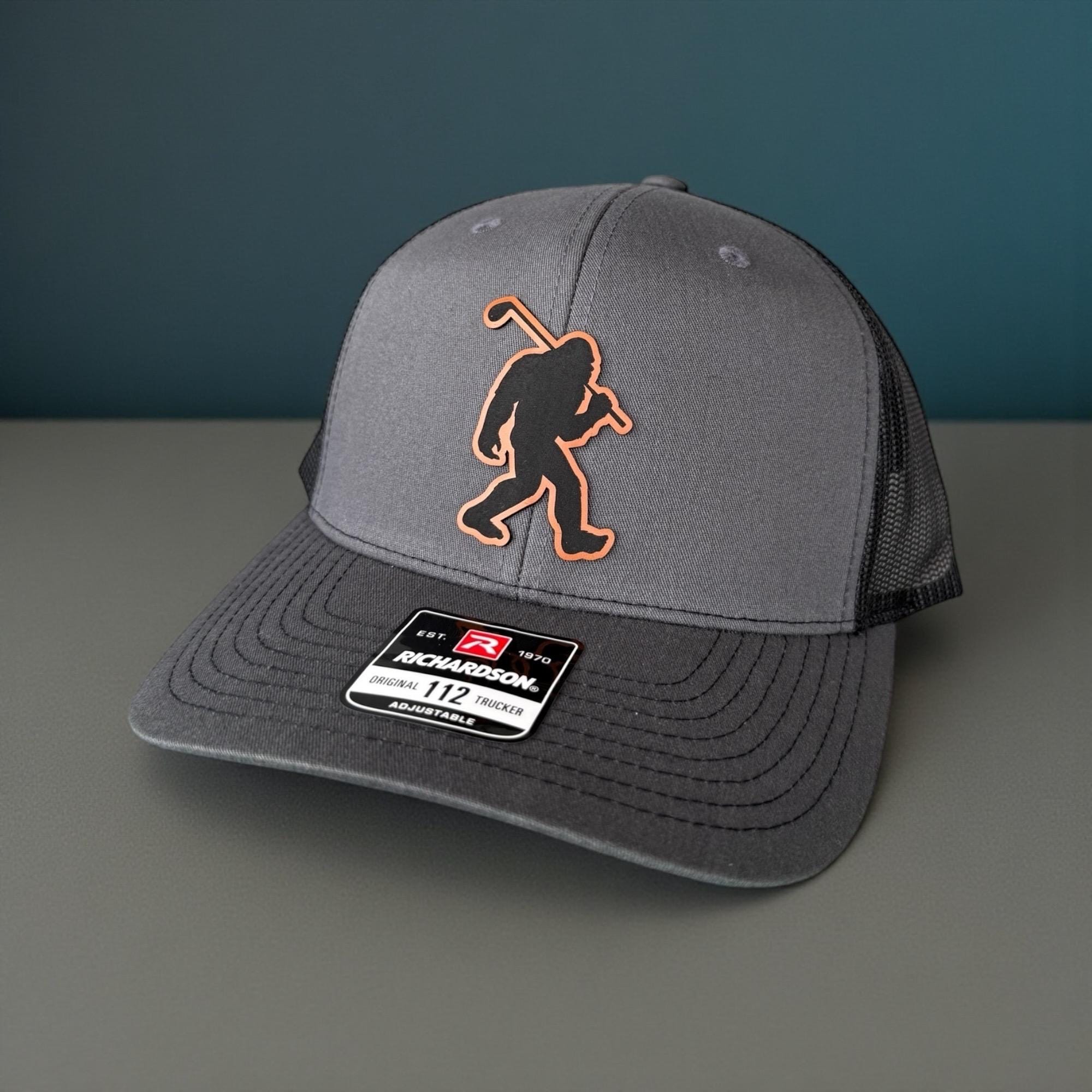 Sasquatch Golfing Trucker Hat, Funny Bigfoot Snapback - Etsy