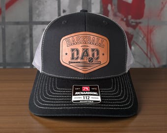 Custom Baseball Dad Hat, Richardson 112 Snapback, Engraved Patch Cap for Baseball Games
