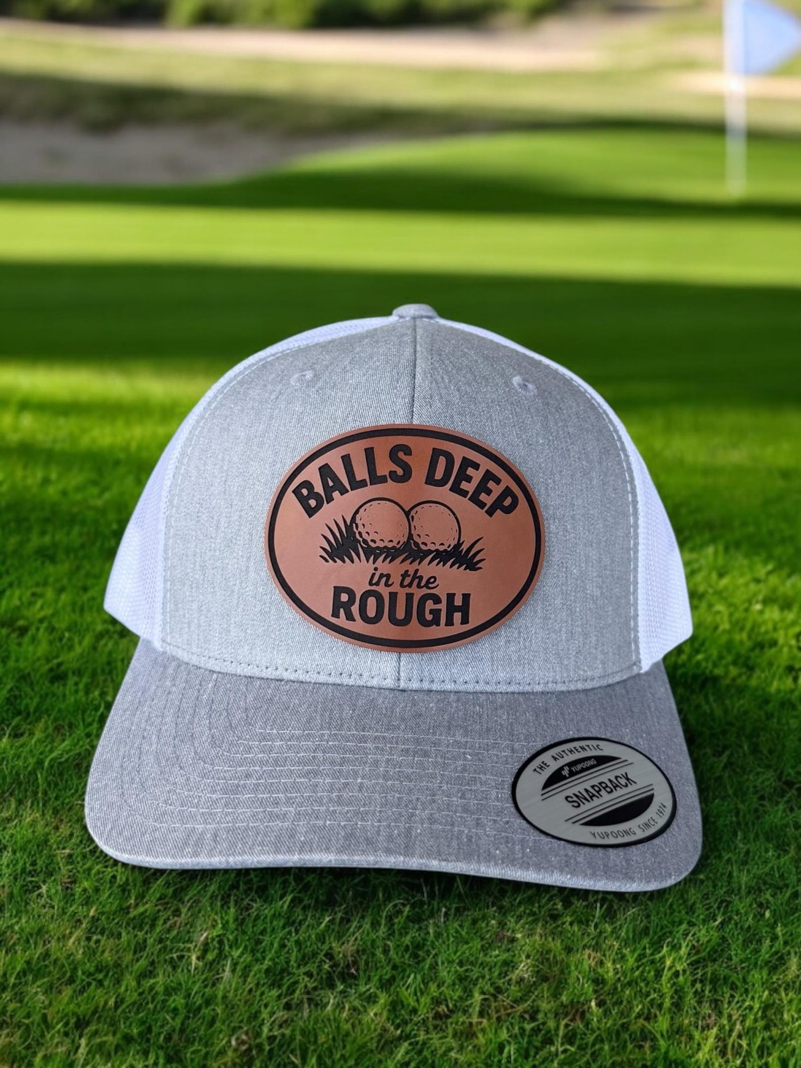 Funny Golf Hats for Men, Balls Deep in the Rough Patch - Etsy