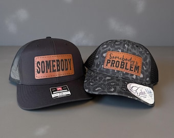 Somebody's Problem Hat, Matching Couple Hats, Funny His and Her Gifts