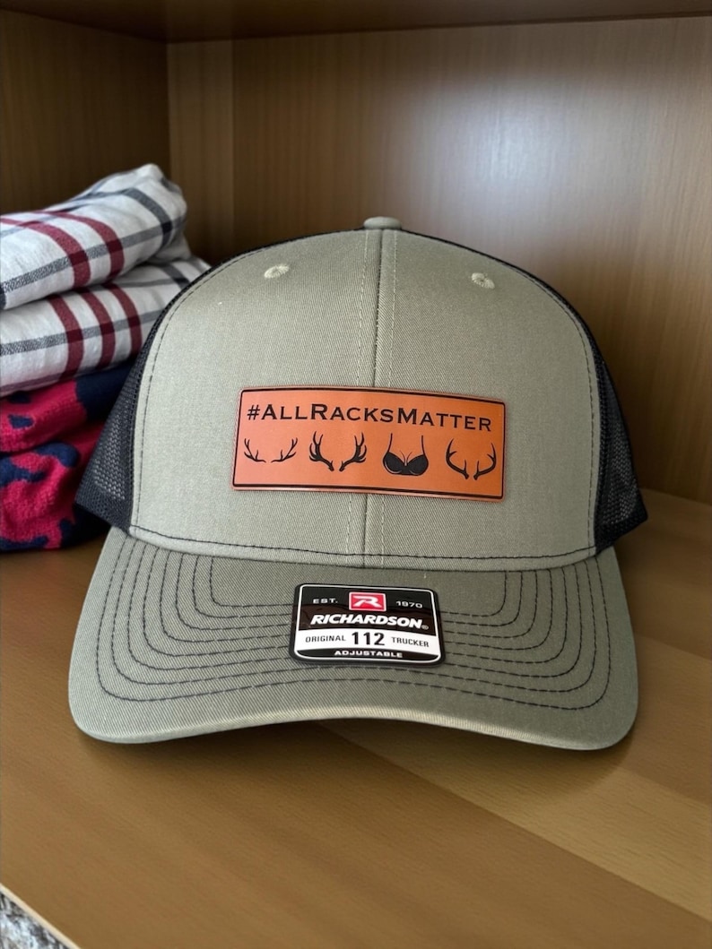 All Racks Matter Hat, Hunting Trucker Hat, Gift for Hunter Husband, Valentine's Day Gift For Boyfriend immagine 13