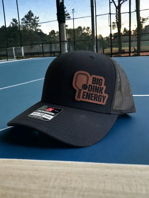 Funny Pickleball Hat With Leather Patch Big Dink Energy Pickleball