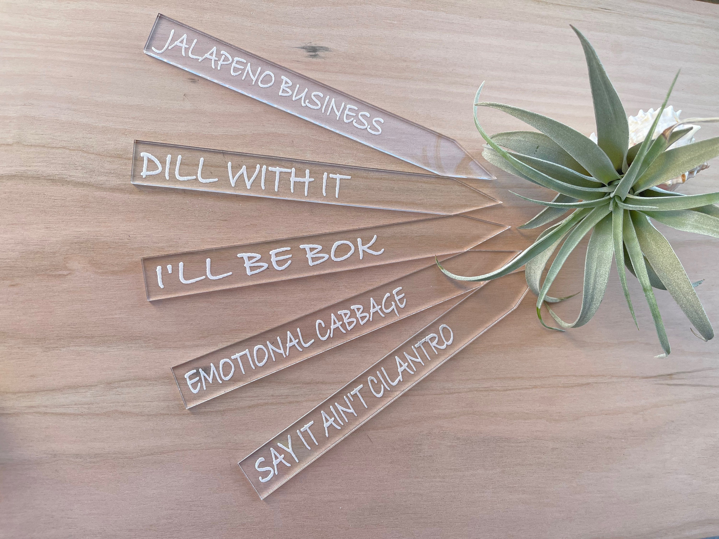 Funny Garden Markers Funny Garden Stakes Garden Pun Gifts Etsy