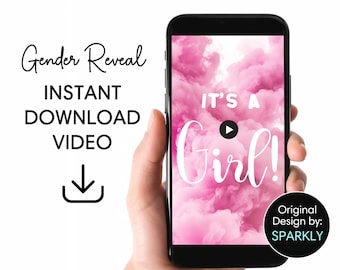Annuncio video per la rivelazione del sesso del nascituro: è una bambina (download immediato)