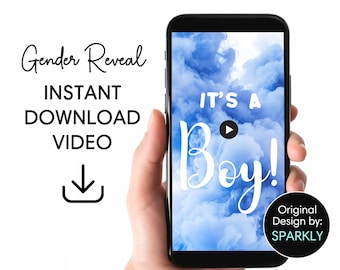 Mystery Gender Reveal Video Announcement |Gender Reveal Movie Party| Gender Reveal Video Ideas| Buy Once and Done! | Social Media