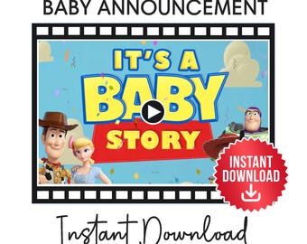 Instant Download: Toy Story It's A Baby Pregnancy Announcement Video
