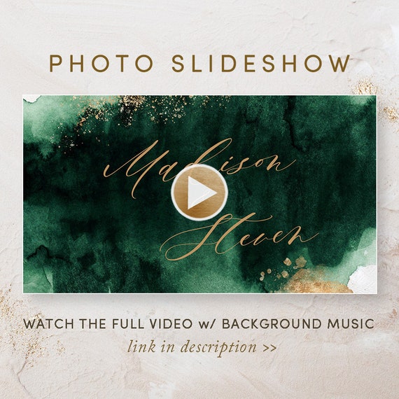 Photo Slideshow W/ Background Music for Wedding Save the - Etsy Australia