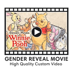 Pooh Gender Reveal Video Announcement | Boy or Girl Announcement | Gender Reveal Movie Idea | Pooh Baby Storybook Gender Reveal Movie