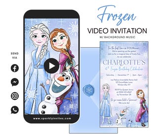 Frozen Video Invitation: Anna & Elsa
