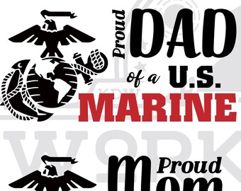 Marine Mom Svg Etsy