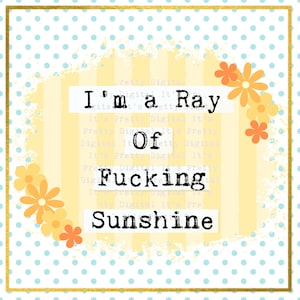 Raggio di sole del cazzo uso commerciale png svg parolacce clip art impertinente parolacce sublimazione file tumbler design volgarità parole sarcastiche