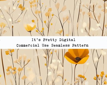 boho floral bohemian flowers autumn wildflowers commercial use sublimation file seamless repeat pattern custom fabric printing tumbler png