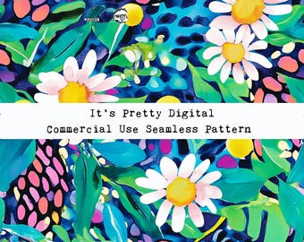 jungle bloemen luipaardprint aquarel bloemen elektrisch gewaagd felle kleuren commercieel gebruik custom stof print sublimatiebestand beker png