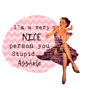 schimpfen freche Schimpfwort Sublimation Retro Vintage Pin Up Hausfrauen lustig kommerzielle Nutzung Png svg ClipArt