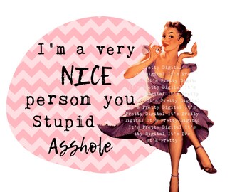 sweary sassy swear word sublimation retro vintage pin up housewives funny commercial use png svg clip art