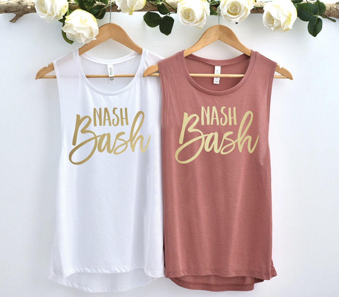 Nash Bash Bachelorette Party Tank Bridesmaid Shirts Bride | Etsy