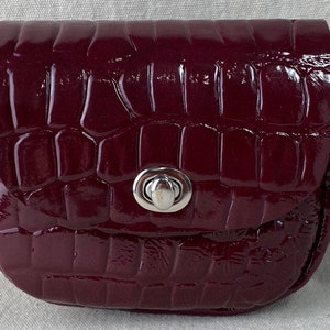 Small Leather Crossbody Purse (Alligator Print)