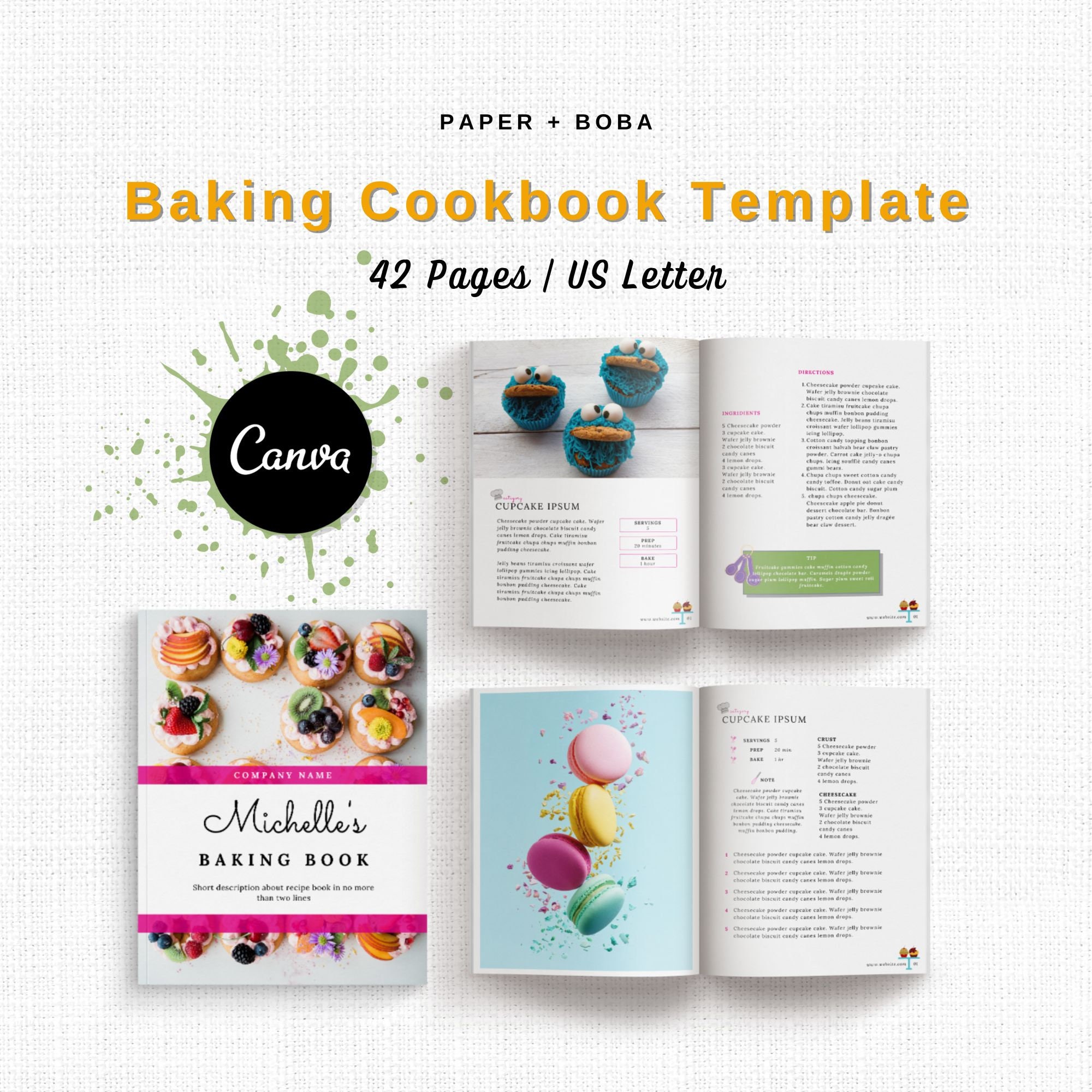 livre cuisine : modèles gratuits à personnaliser - Canva