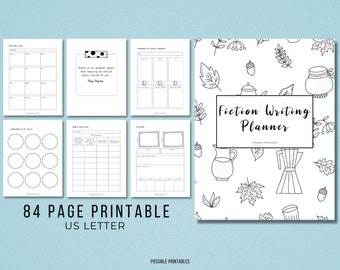 writing book planner Book Writing Planning Printable. Nanowrimo Fiction Planner for Writers. Word Count Tracker. Novel Plotting. Character Profile World Building