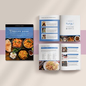 Recipe Cookbook Template. Great for Recipe Binders and Creating a Digital Food Magazine. Canva needed for use.
