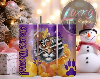 LSU Tigers tumbler 20oz design