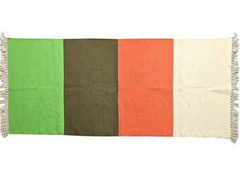 2.5X6 Handwoven Natural Cotton Yoga Mat And Meditation Rug From Unique Indian Designs For Birthday Gift and Yoga Present