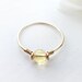 Tiny Citrine Ring, 14K Gold Filled - Sterling Silver Wire Wrapped Ring, November Birthstone Ring, Autumn Jewelry, Pinky Ring