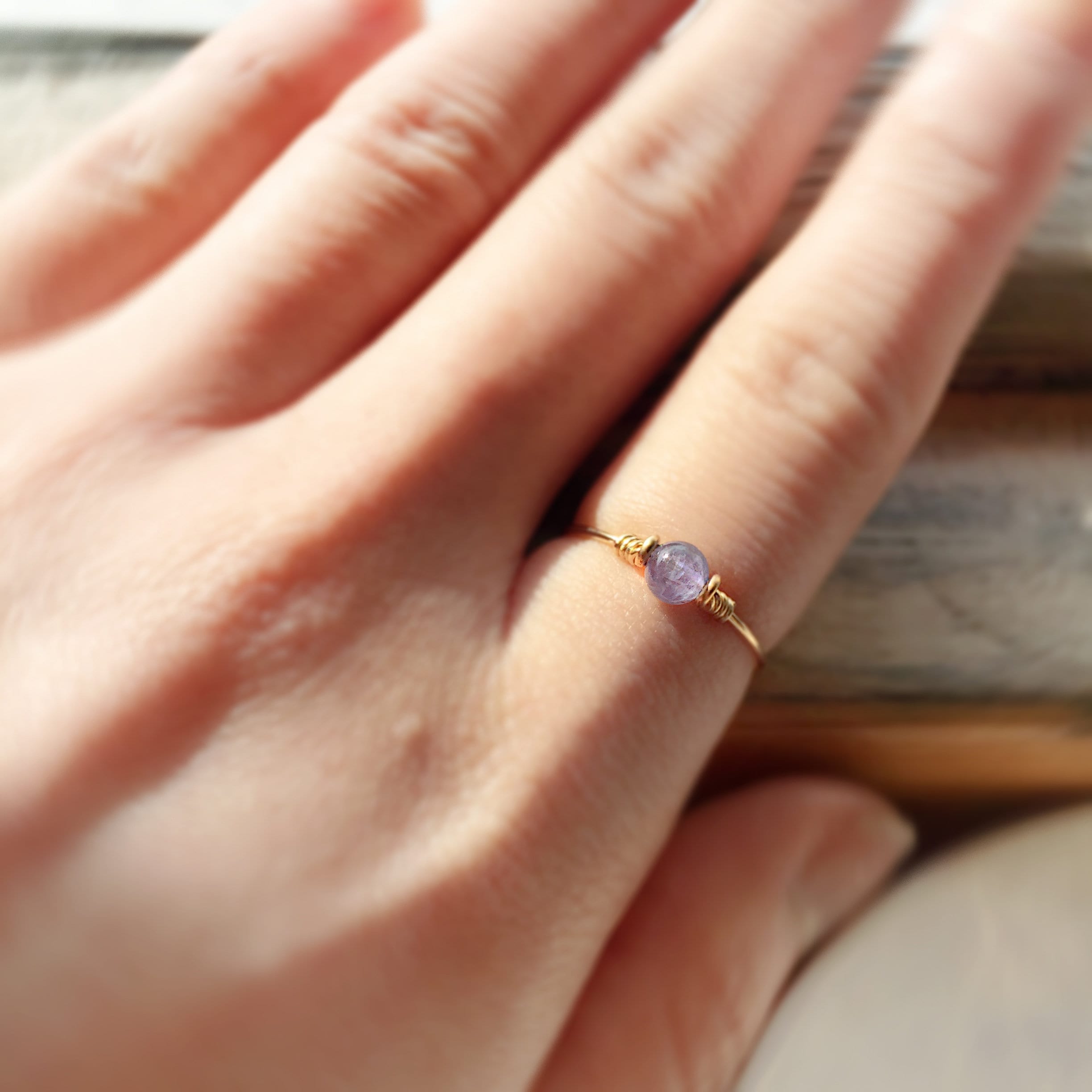 Dainty Genuine Tanzanite Ring