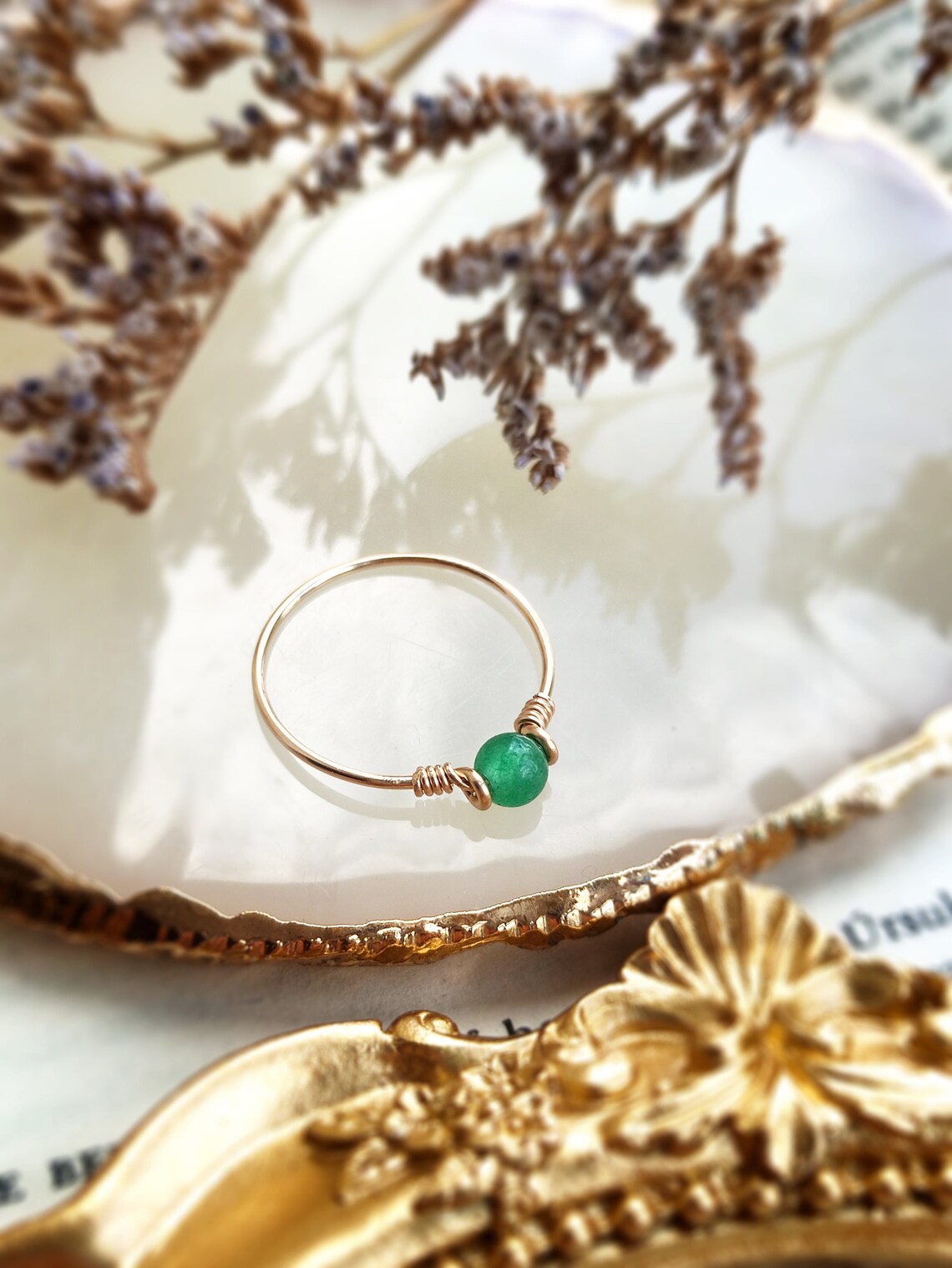 Green Jade Ring